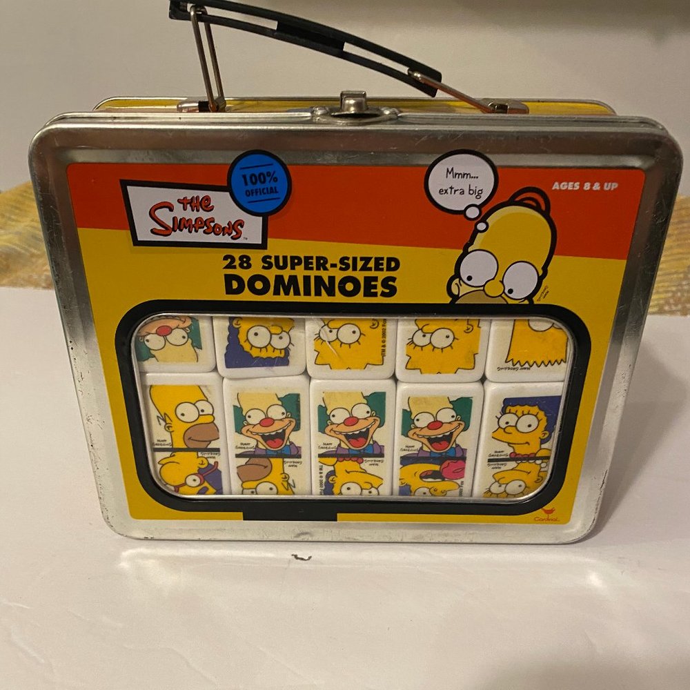 The Simpsons 28 Super Sized Dominoes Lunch Box ( C15 )
